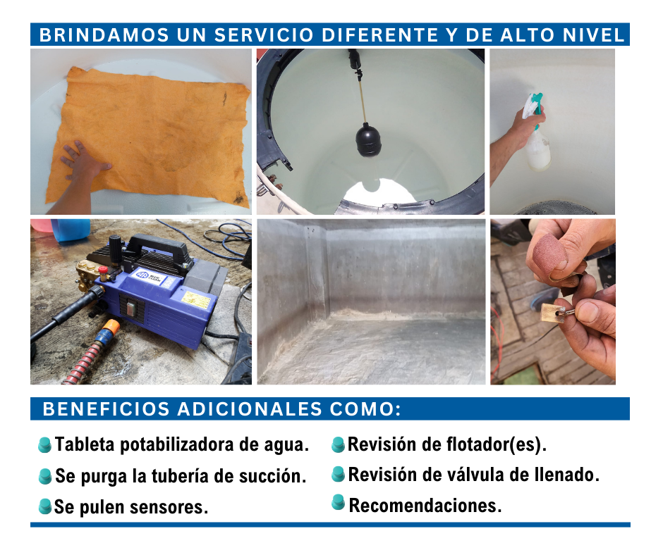 Lavado de Cisternas y Tinacos en Ciudad de México.